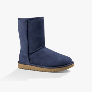 Ugg Classic Short II Women Classic Boots Navy (7980TIHJF)